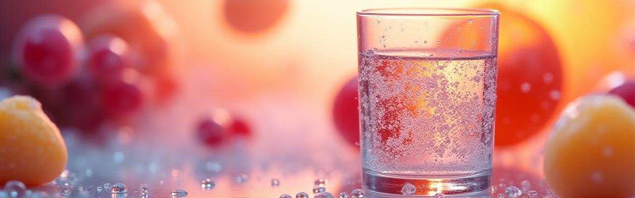 透明感のある新鮮なフルーツの抽象的イメージ